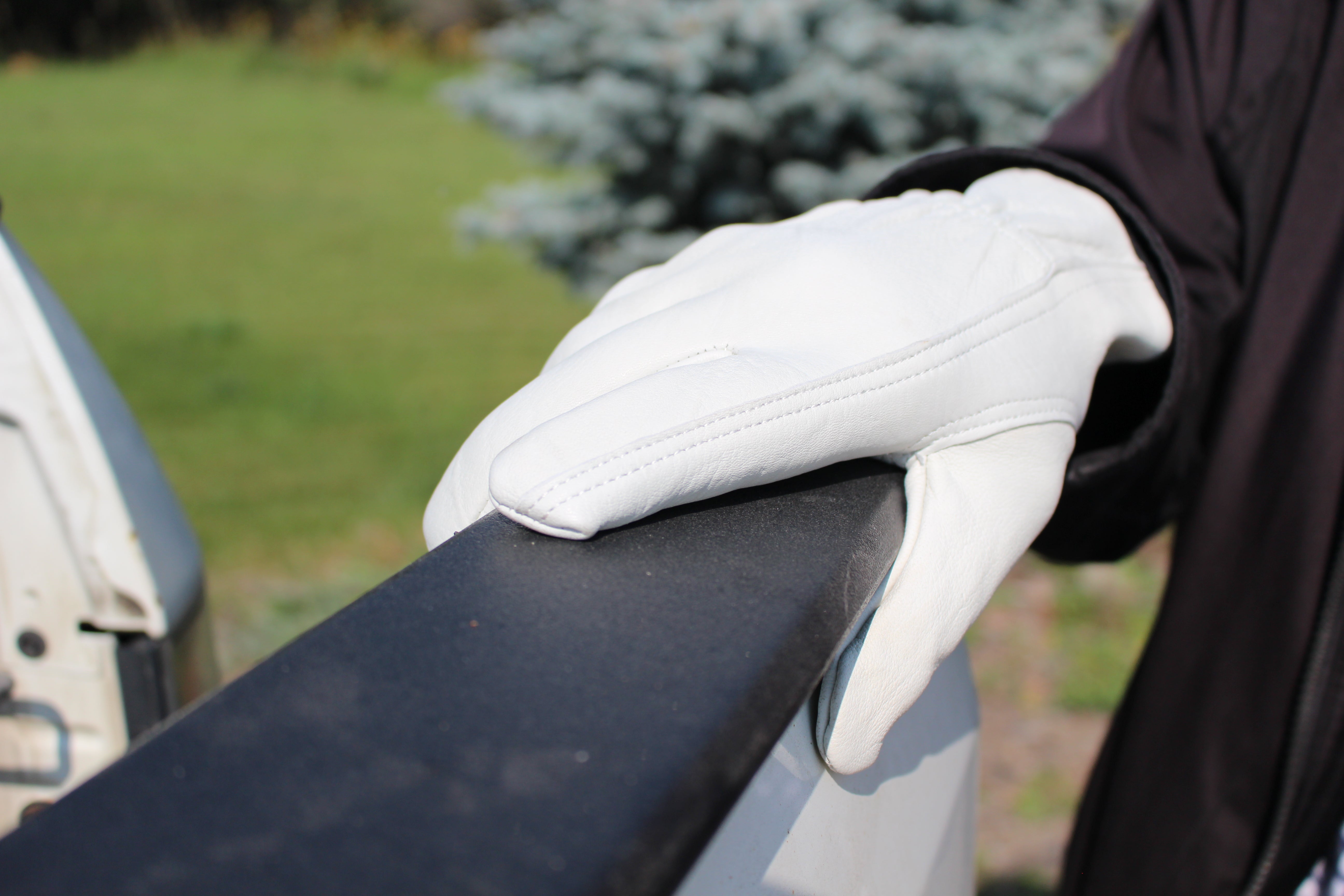 White Drivers GOAT-EE Glove Unlined (BOPO EDITION)
