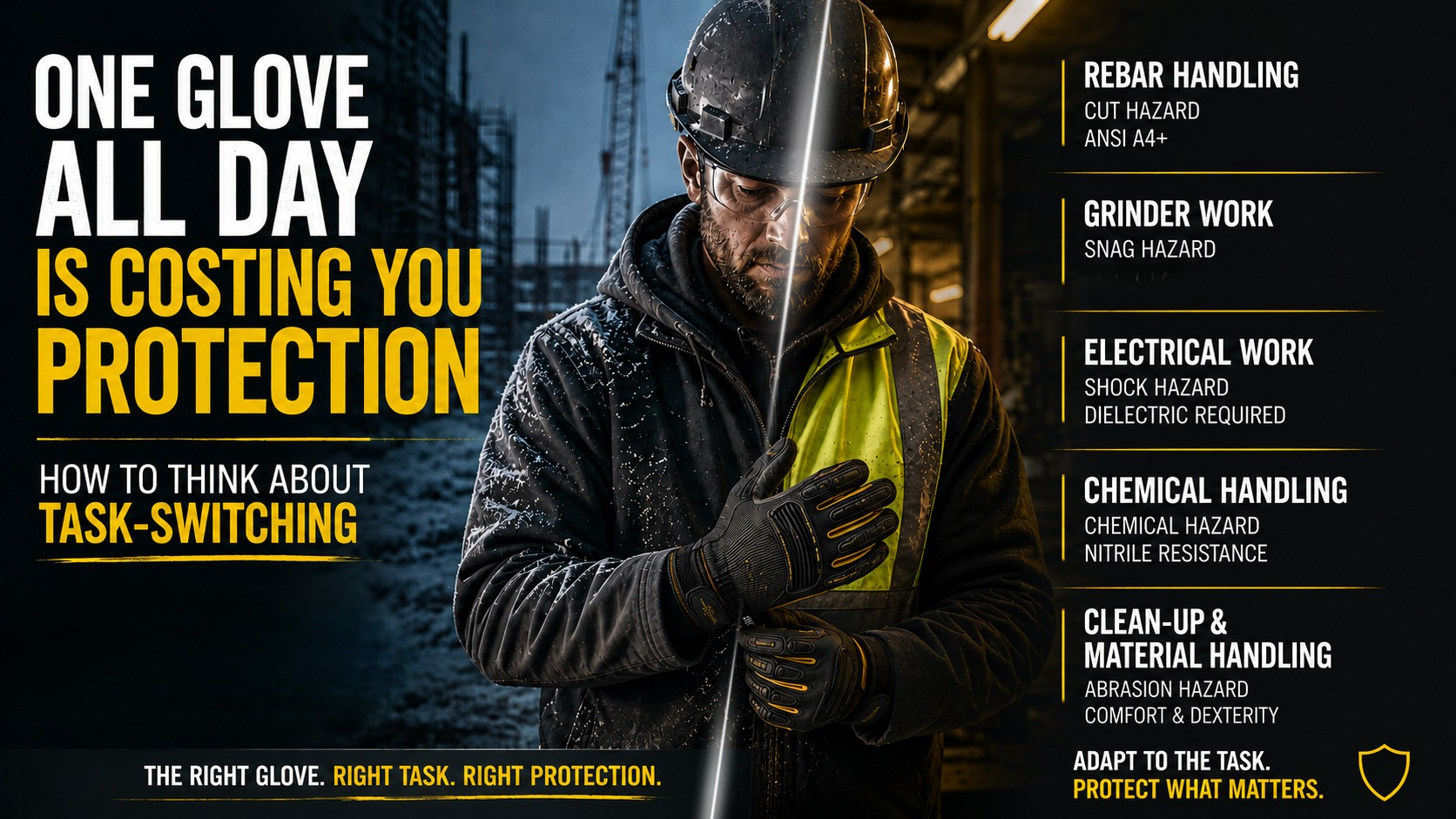 One Glove All Day Is Costing You Protection — How to Think About Task-Switching