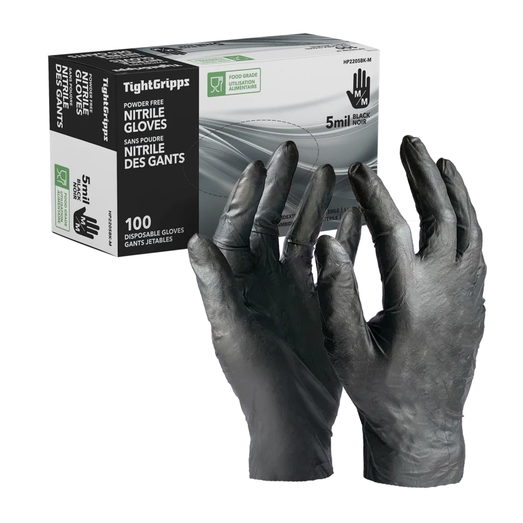 Black 5mil Nitrile Gloves