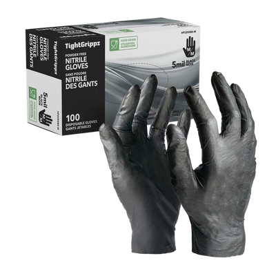 Black 5mil Nitrile Gloves