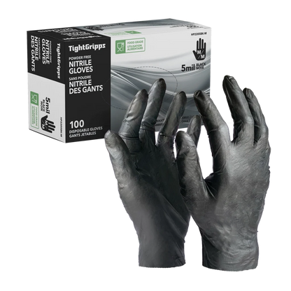 Black 5mil Nitrile Gloves