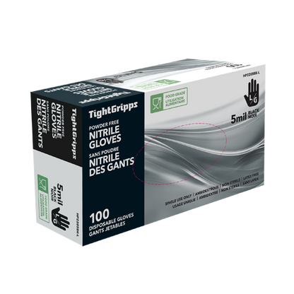 Black 5mil Nitrile Gloves