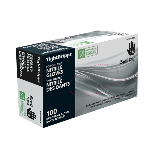 Black 5mil Nitrile Gloves