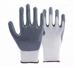 DD301B White Polyester TIGHTY-WHITEYS Nitrile Palm Glove